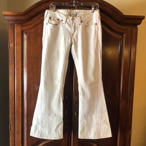 True Religion Women's Boot Cut Jeans - Cream